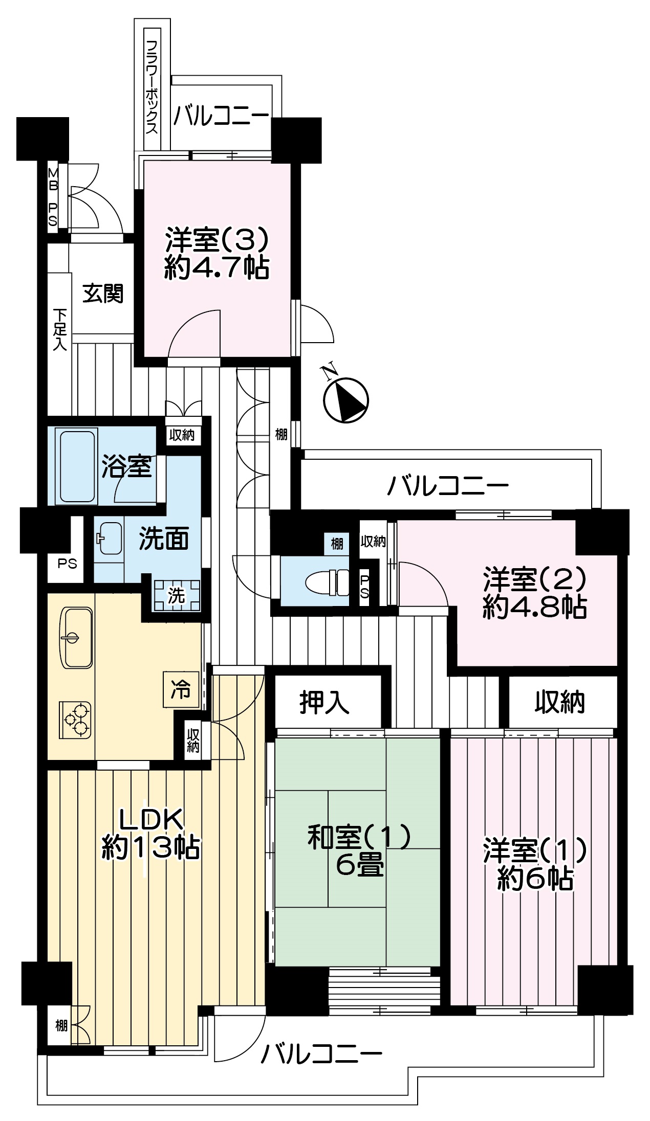 間取図（平面図）　